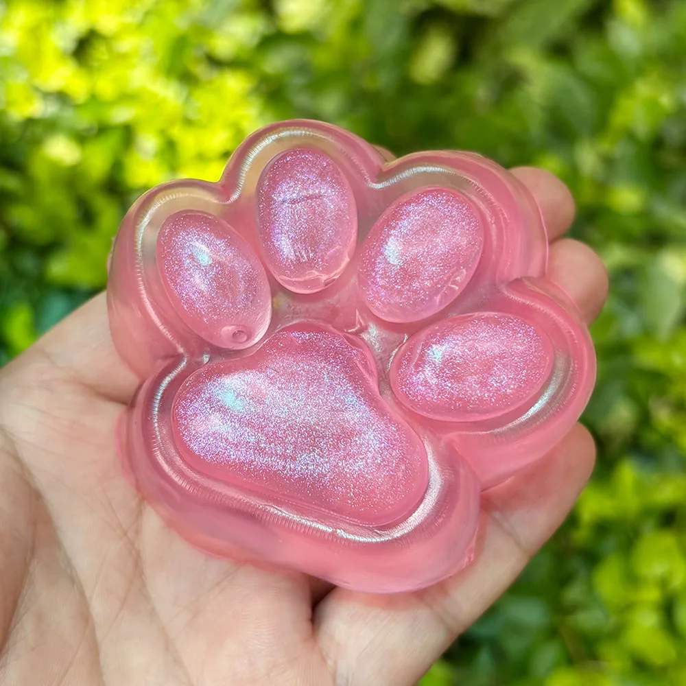 คริสตัล Taba Squishy ของเล่น Cat Claw Mochi Fidget ของเล่นช้า Rebound ความเครียดบรรเทาของเล่น Pinch Soft Squeeze ของเล่นของขวัญ