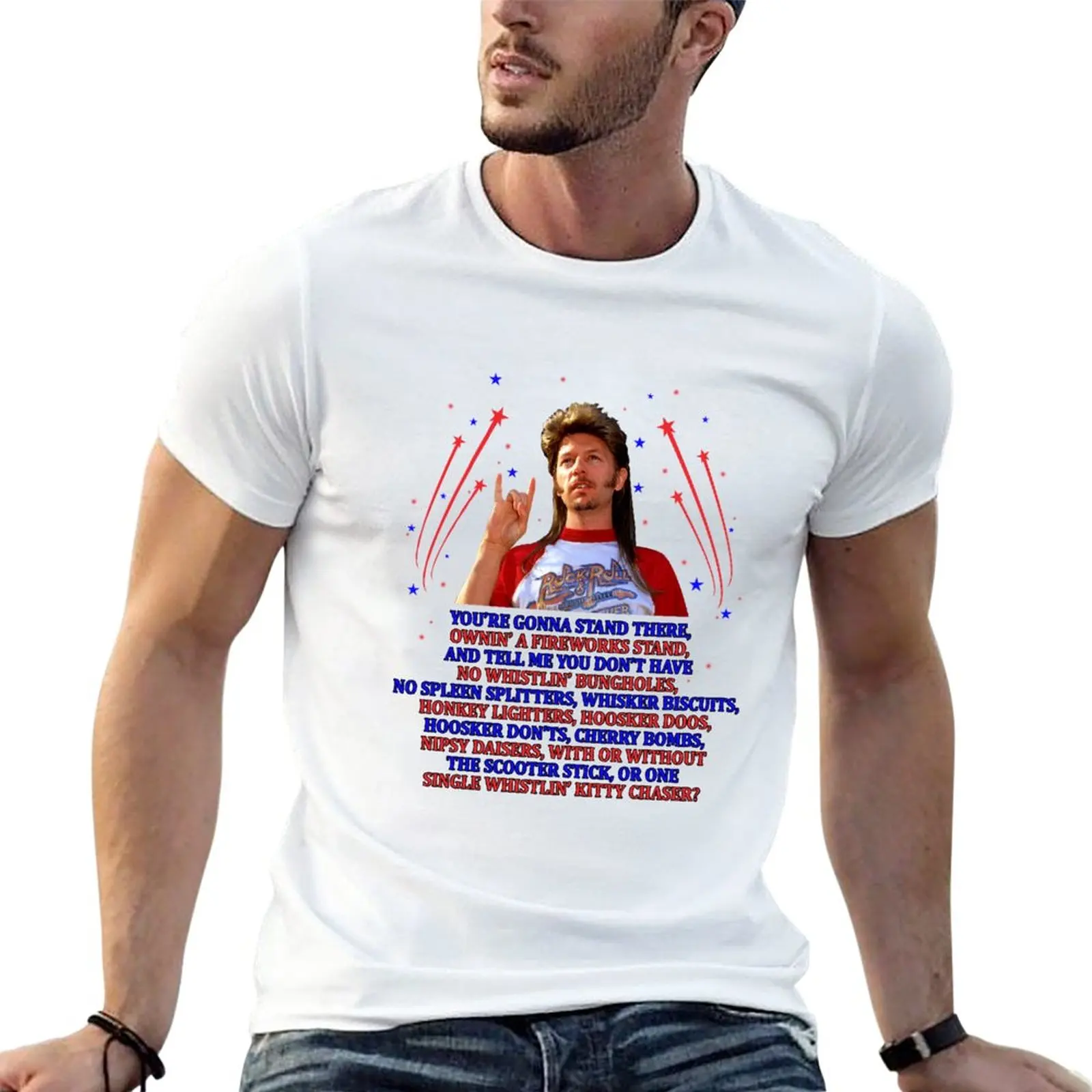 

Joe Dirt 4th Of July, Joe Dirt Fireworks Stand Merica Vintage, Funny Design T-Shirt vintage t shirt man clothes Men's t-shirt