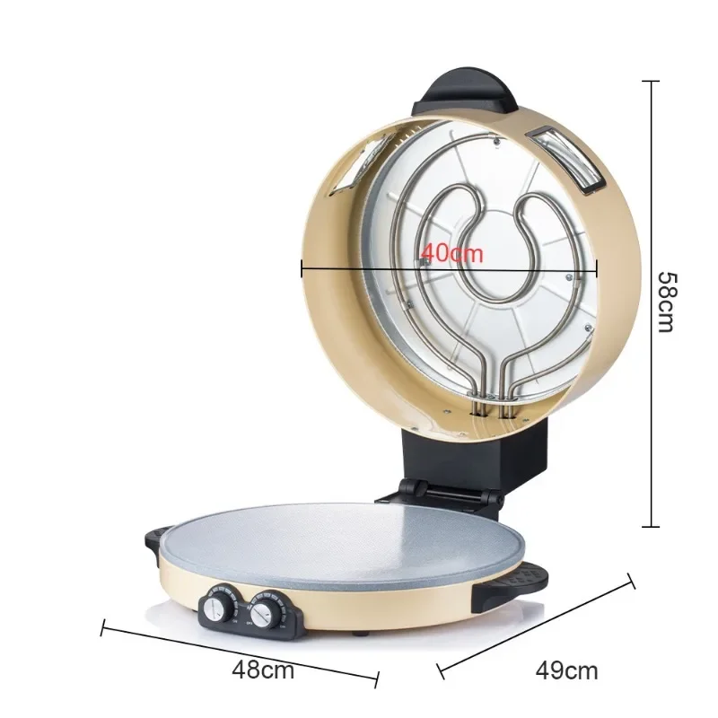 UK/AU Plug Home Arabian Bread Machine Pizza Oven Bread Makers 2200W Home Appliance Grill Steak Machine Pizza Grill