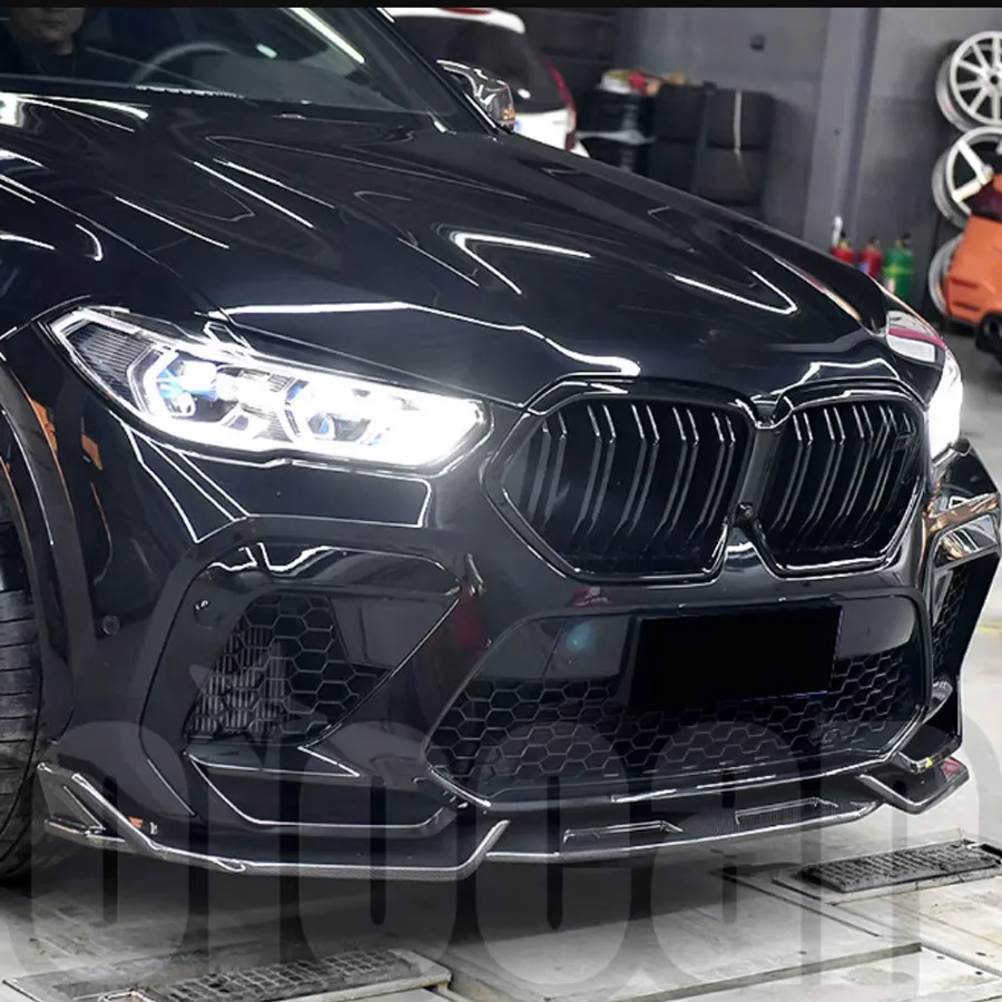 

oiomotors MH Style Pre-preg Dry Carbon Front Lip Splitter Spoiler for BMW F96 Pre-LCI X6M