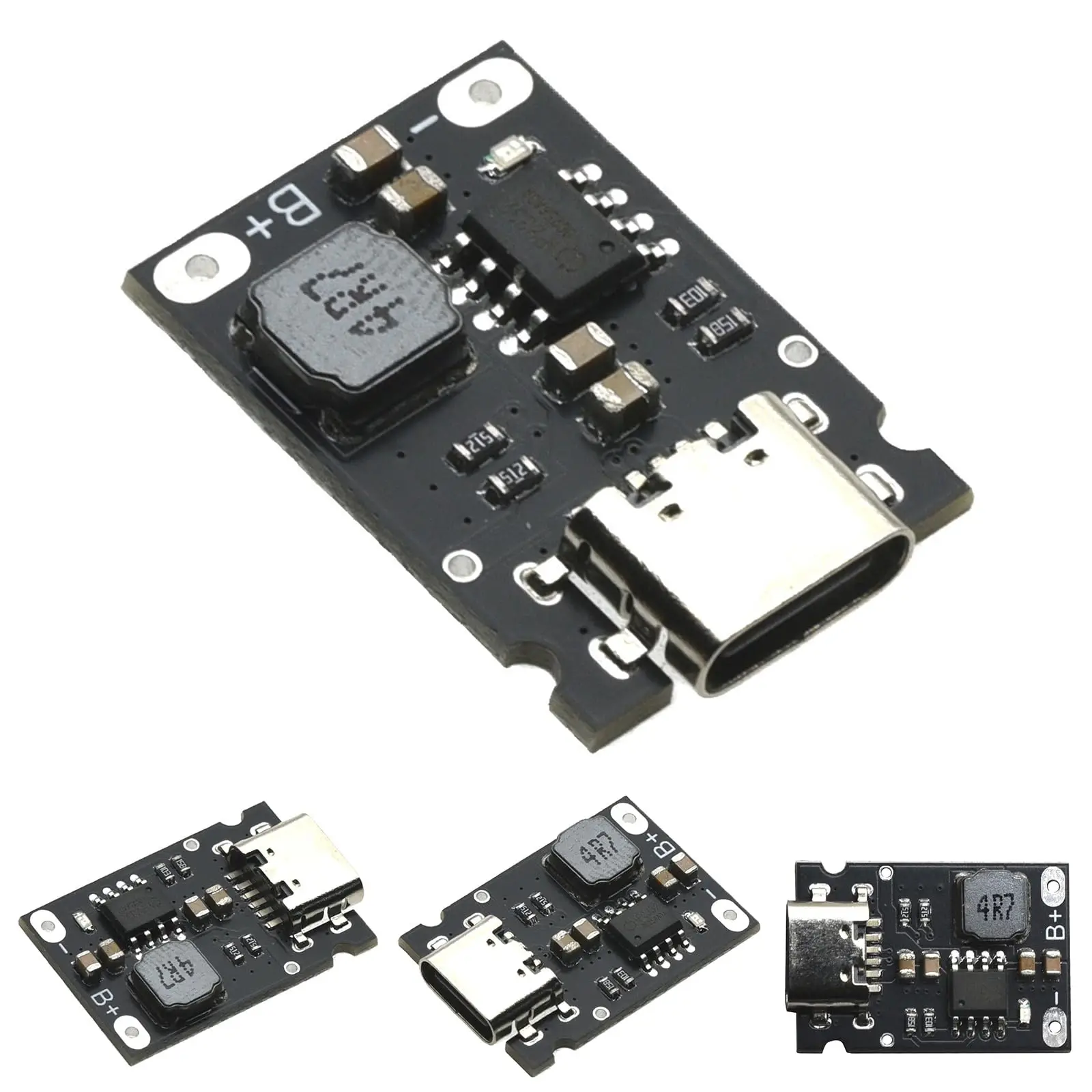 1S 3.2V/3.6V 2.4A Charging Board LiFePO4 Battery Dedicated Charging Module High Current Charging Board Type C DC 4.5-5.5V