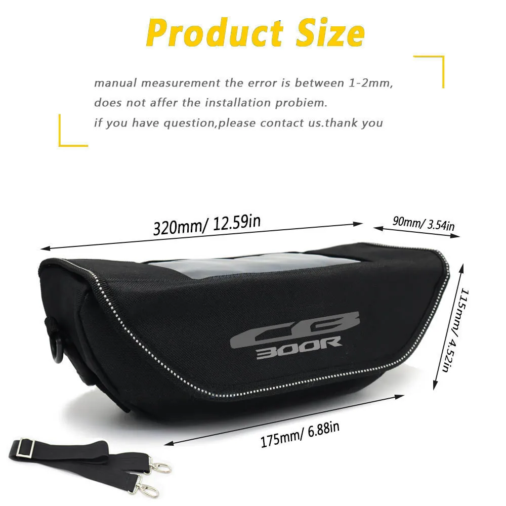 For HONDA CB300R cb300r CB 300R Motorcycle accessory  Waterproof And Dustproof Handlebar Storage Bag  navigation bag