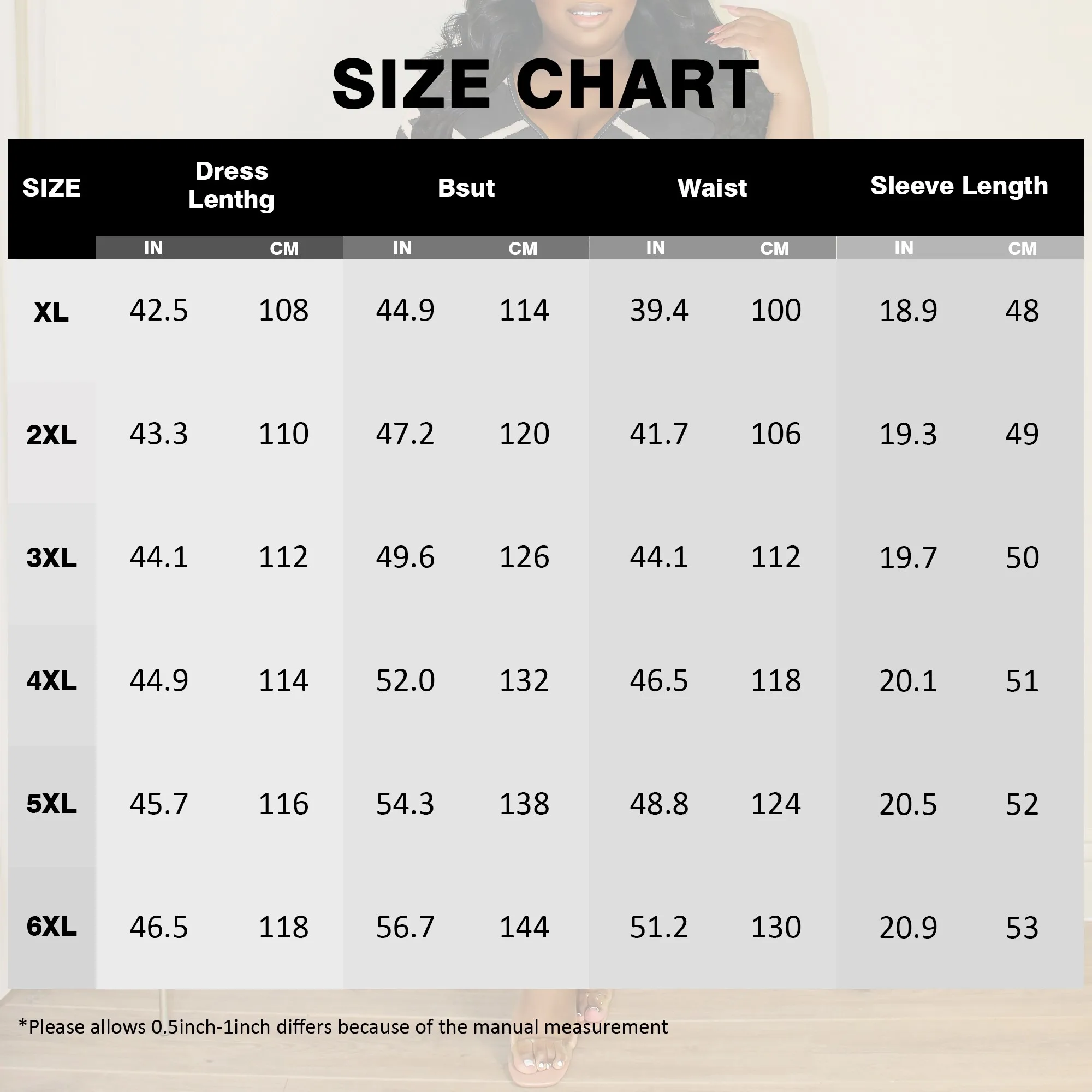 Women's Plus Size Geometric Print Wrap Dress - V-Neck 3/4 Sleeve Black White Casual Office Midi Dress XL-6XL