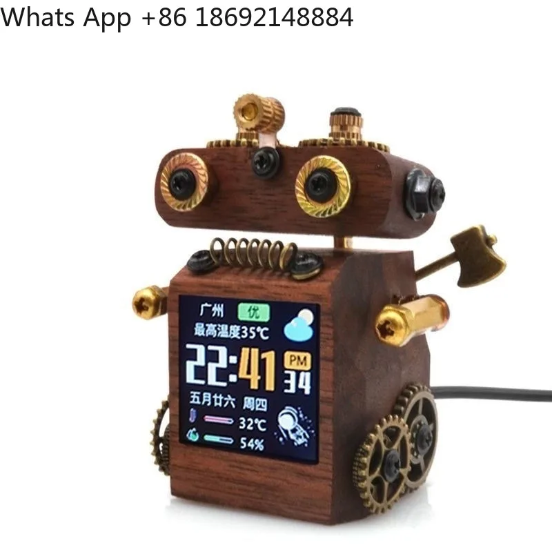 

WIFI desktop weather clock table tide play smart color screen SD2 reminder birthday gift smart creative PRO