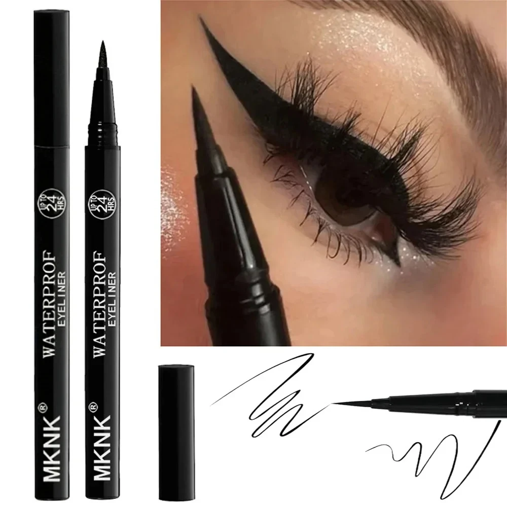 Lápiz Delineador de ojos de secado rápido, maquillaje de larga duración, delineador de ojos mate suave, resistente al agua, antimanchas, lápiz delineador de ojos líquido, cosméticos para ojos