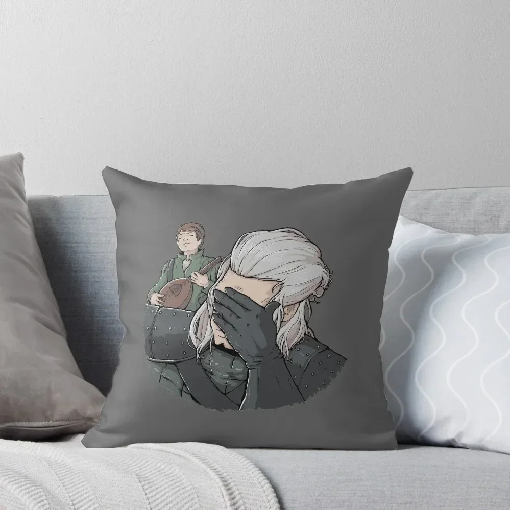 

Geralt Face Palm Throw Pillow Decorative pillow case pillow pillowcase Christmas Pillows pillows decor home