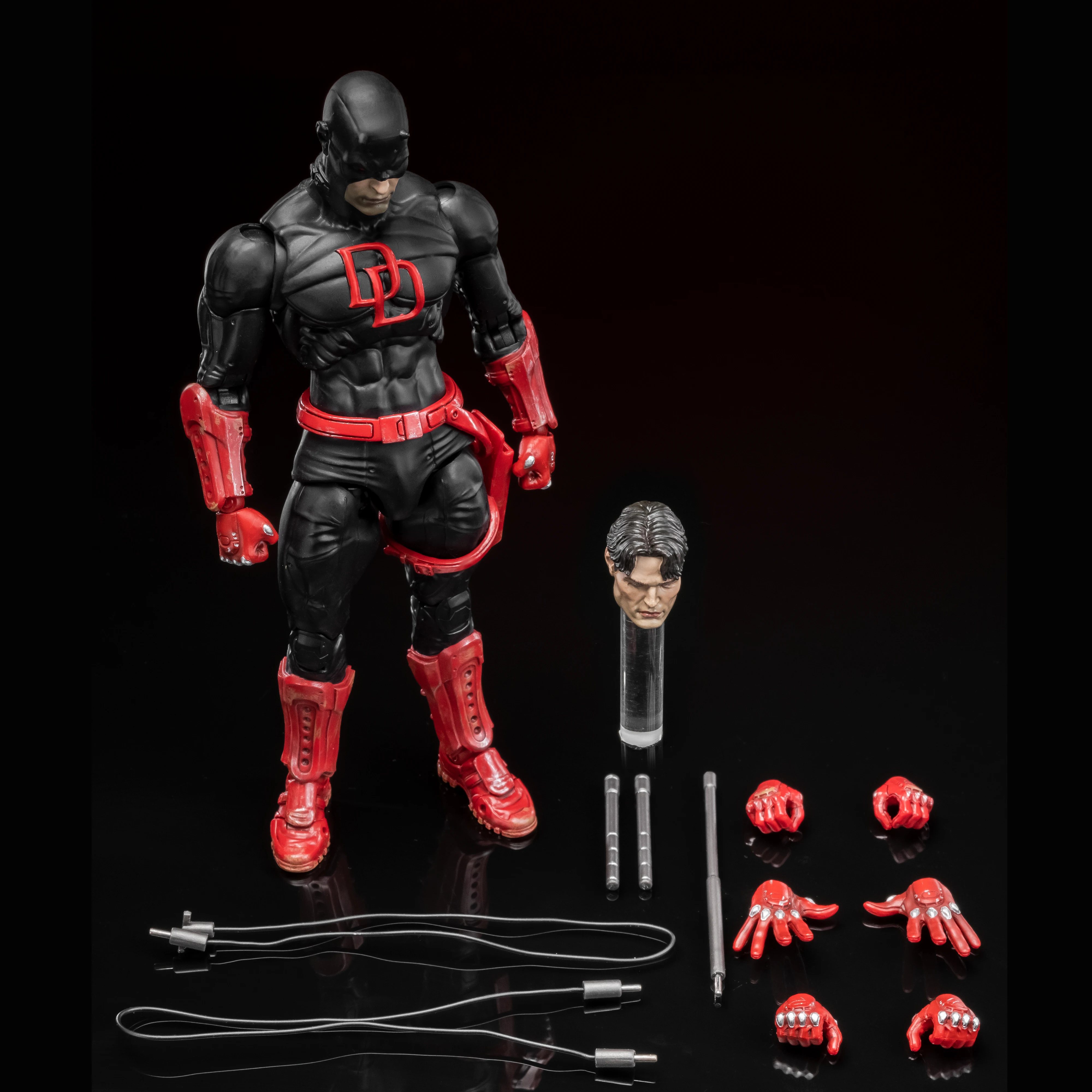 In Stock - FlefToys Marvel Daredevil Classic Red Shadowland Reborn