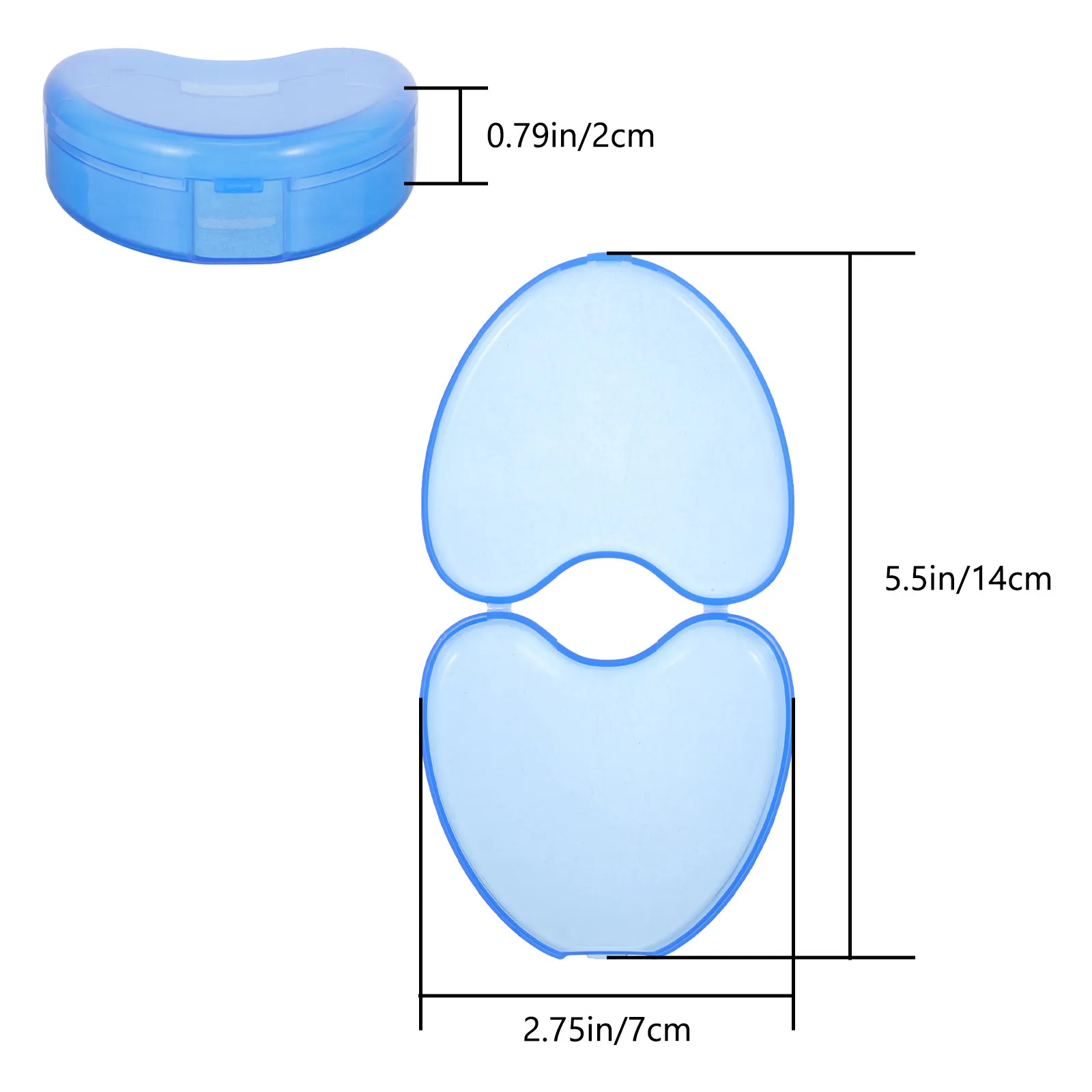 10Pcs Retainer Holder Dental Guard Case Compact Portable Breathable Aligner Box Lightweight Reusable Denture Storage Case
