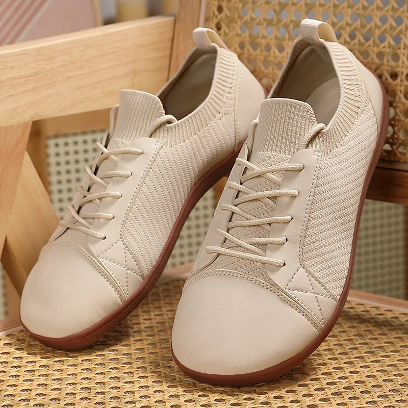 Wide-toed Large-sized Sneaker Comfortable Shoes Men's and Women's Outdoor Casual Shoes Lightweight Wide-last Barefoot Shoes