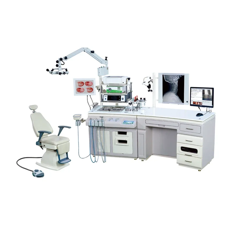 Hospital Clinic ENT Diagnostic Set ENT Treatment Examination Unit Table Optional ENT Patient Chair