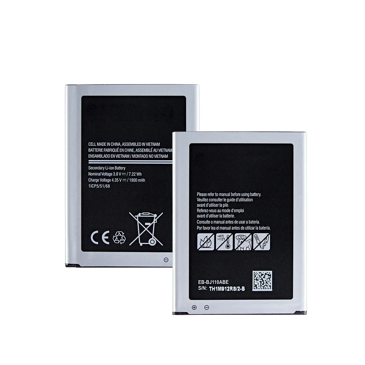 Brand New EB-BJ110ABE Battery 1900mAh For Samsung Galaxy J1 J Ace J110 J110FM J110F J110H J110F i9192 i9195 i9190 i9198