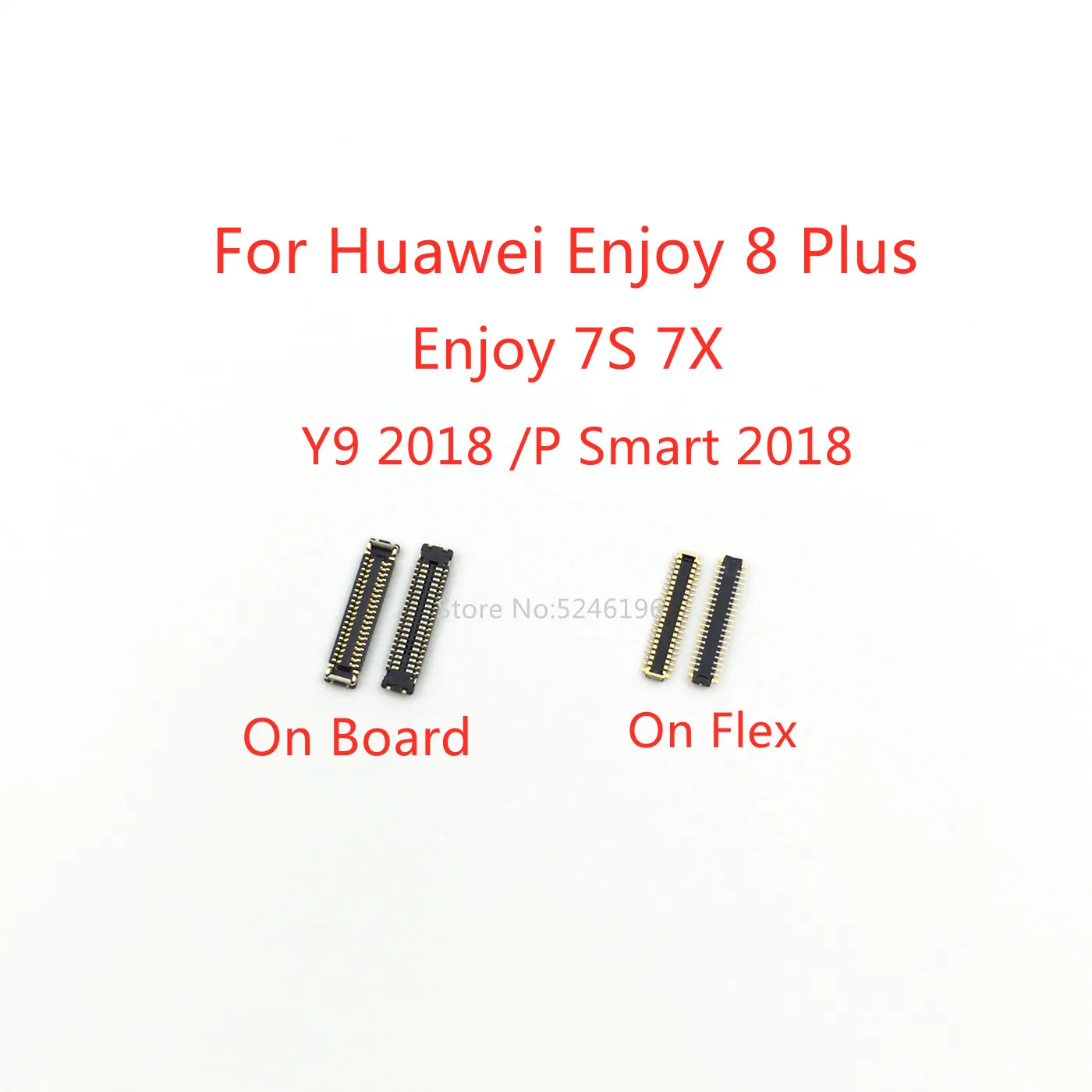 

5-10Pcs LCD Display Screen FPC Connector 40Pin For Huawei Enjoy 8 Plus Enjoy 7S 7X /Y9 2018 /P Smart 2018 Plug On Board