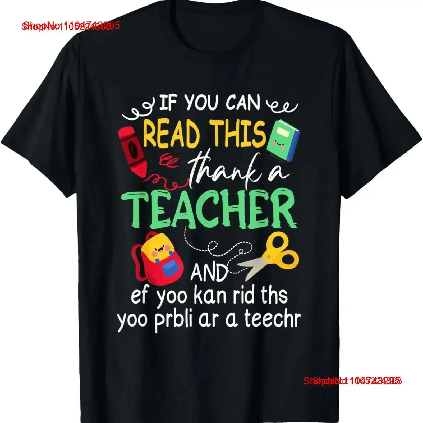 

Если вы можете прочитать эту футболку «Спасибо учителю и Ef Youu Kan Rid», винтажная стильная, удобная, слегка стильная, дышащая