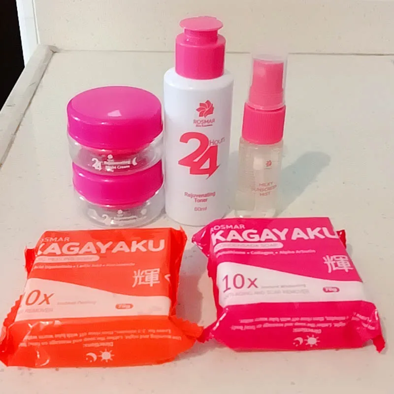 Philippines Rosmar Kagayaku Rejuvenating Set Whitening Collagen Remover Scar Acne Dark Spots Bright White Anti-Ageing