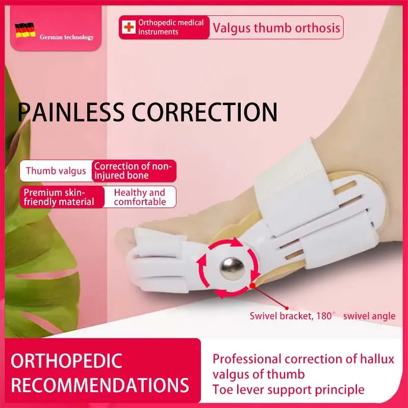 1PC/2pcs Big Bone Toe Bunion Splint Straightener Corrector Foot Pain Relief Hallux Valgus Feet Care Protector Foot Care Tools