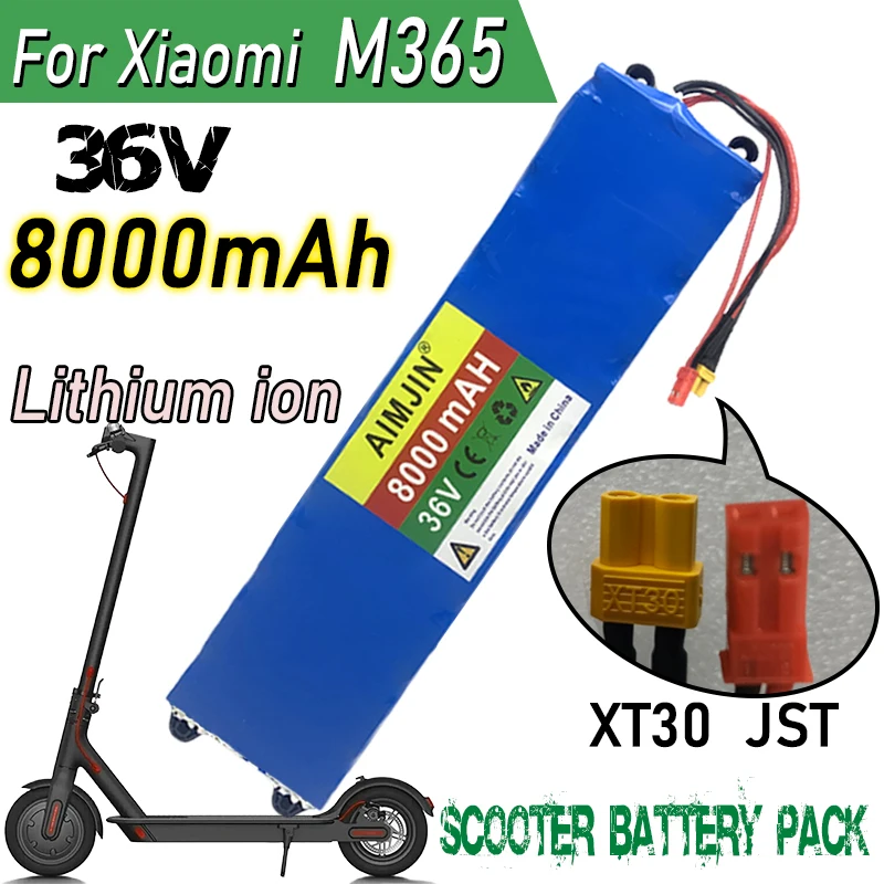 

100% 36V 8000mAh Scooter Battery Pack For Xiaomi Mijia M365 36V 8000mAh Battery pack Electric Scooter BMS Board for Xiaomi M365