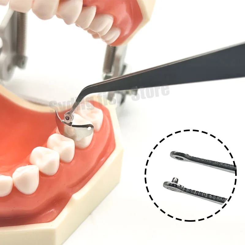 Dental Matrix Bands NITI Metal Matrice Clamp Ring Sectional Contoured Matrix System Interdental Adaptive Composite Wedge Tweezer