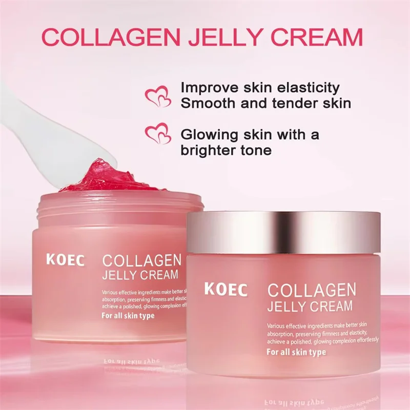 2024 New Jelly Face Cream collagene Soft Moist Collagen Jelly Cream Essence restringe i pori nutre idrata idrata 100g