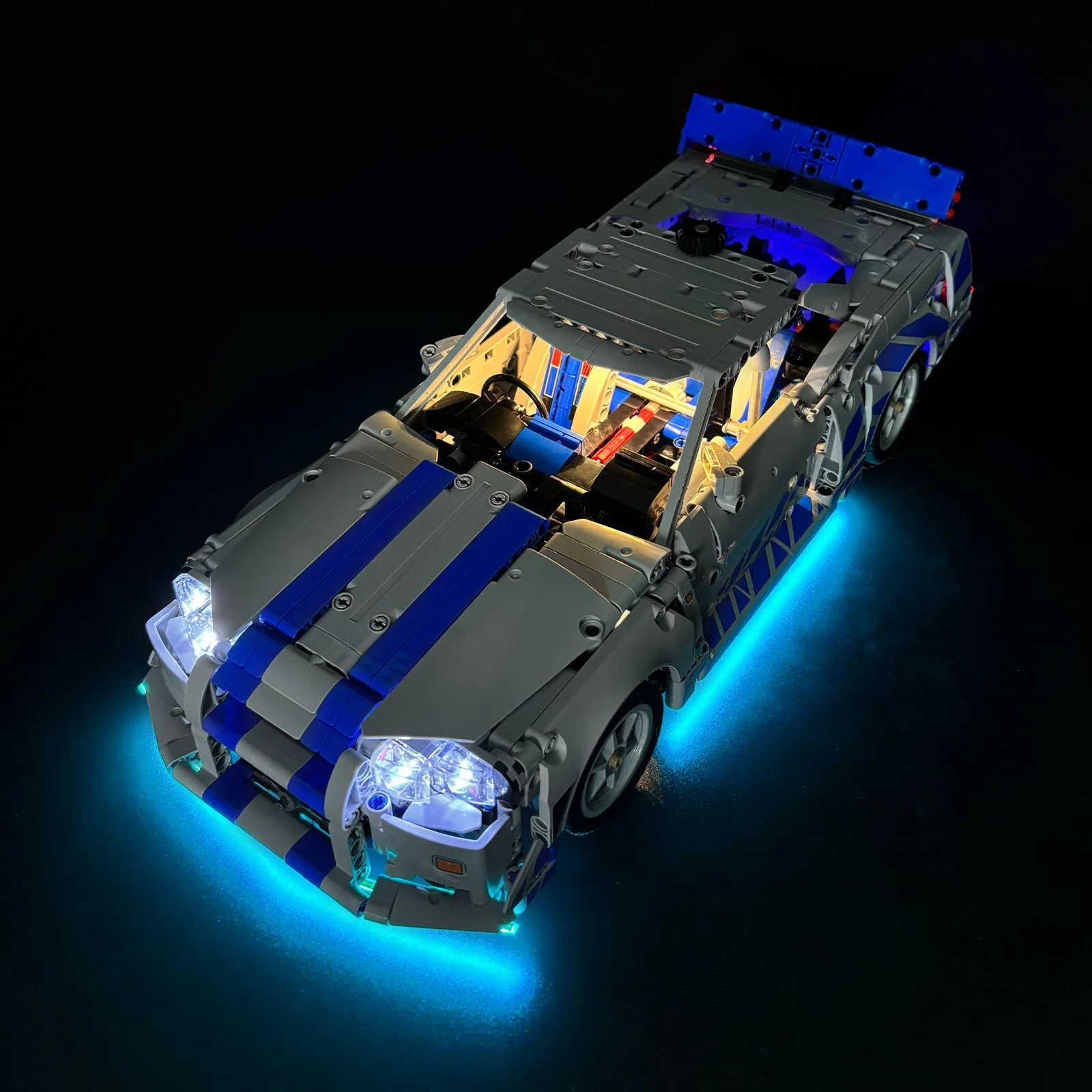 LYBMTWF LED-lichtset voor 42210 2 Fast 2 Furious Nissan Skyline GT-R (R34) auto-bouwstenen (exclusief de modelstenen)