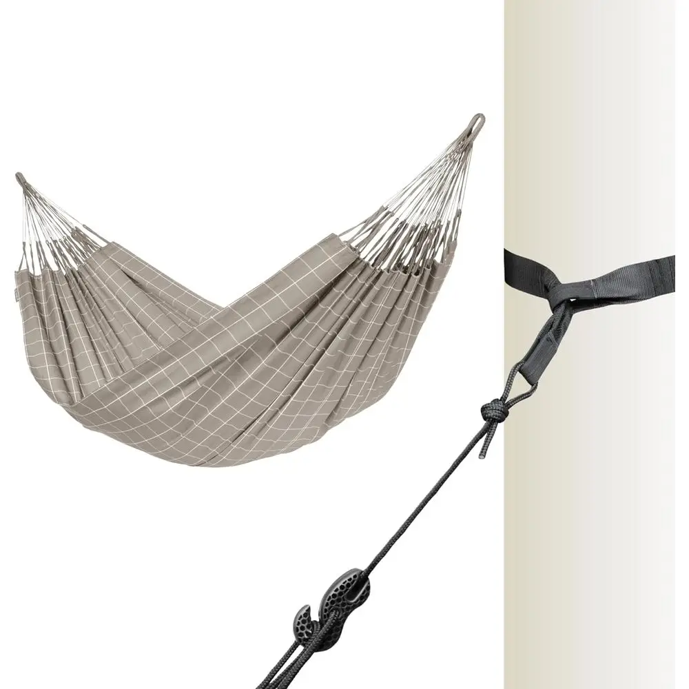 

Large Double Brisa Classic Hammock & TreeMount, Trees Beams Posts Suspension Kit - Indoor Outdoor Hammock Swing, Weather Resista