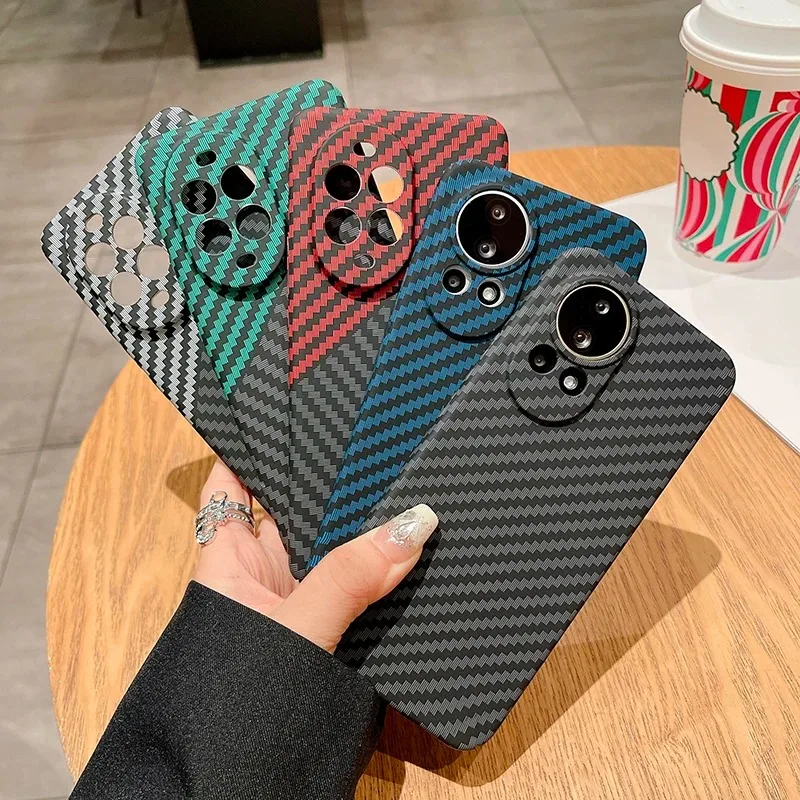

For Huawei Nova 13 Pro Nova 12 Case Luxury Carbon Fiber Caraf Stripe Back Cover For Huawei Nova 13Pro Nova12 Shockproof Funda