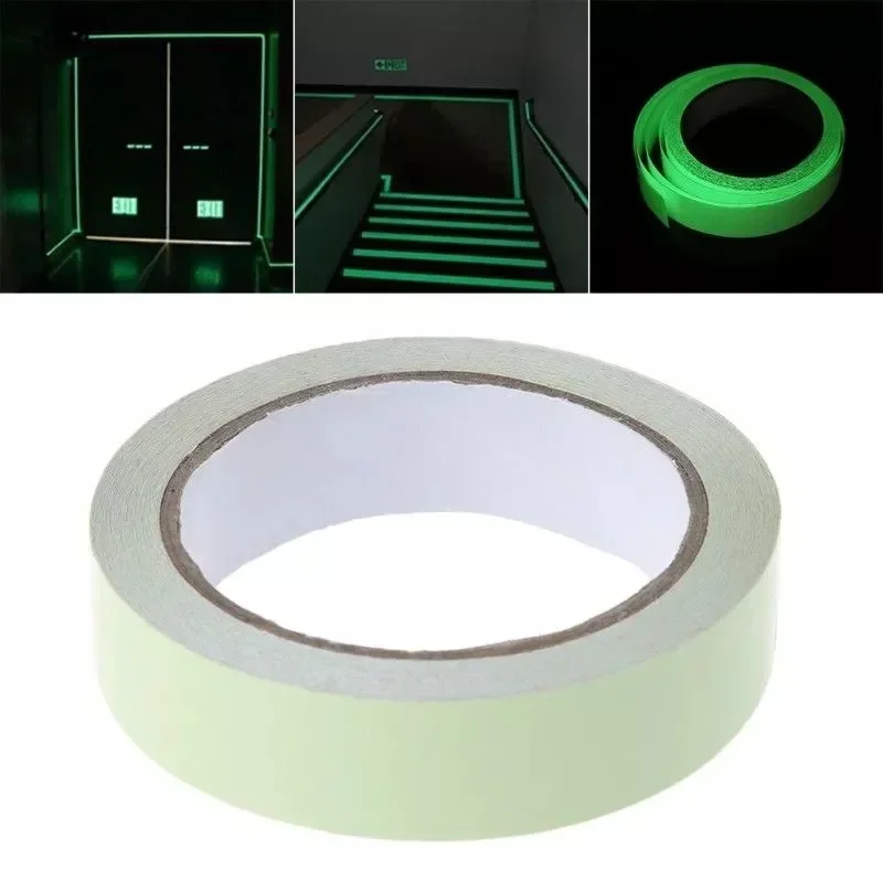 Waterproof Luminous Tapes Fluorescent Night Self-Adhesive Safety Warning Sticker Home Garden Decor Warning Tape