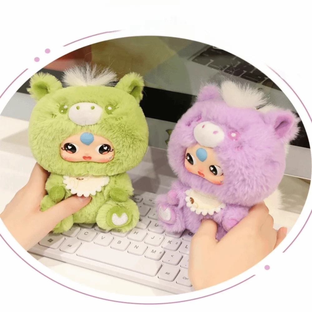 Pony vinilo Pony vinilo muñeco de peluche Animal de dibujos animados cara de vinilo juguete de peluche mascota lindo juguetes de peluche niños regalos de vacaciones