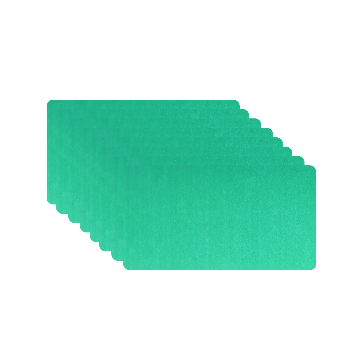 

50 Pcs Card Blanks Aluminum Business DIY Engraving Color Machine CNC Standard Size Rounded Corners Portable Jewelry