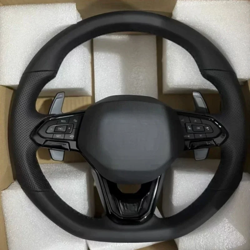 Carbon Fiber Leather For Volkswagen VW GOIF Golf GTi7 GTS Tiguan L Passat Car Steering Wheel Touch Buttons Car Accessories
