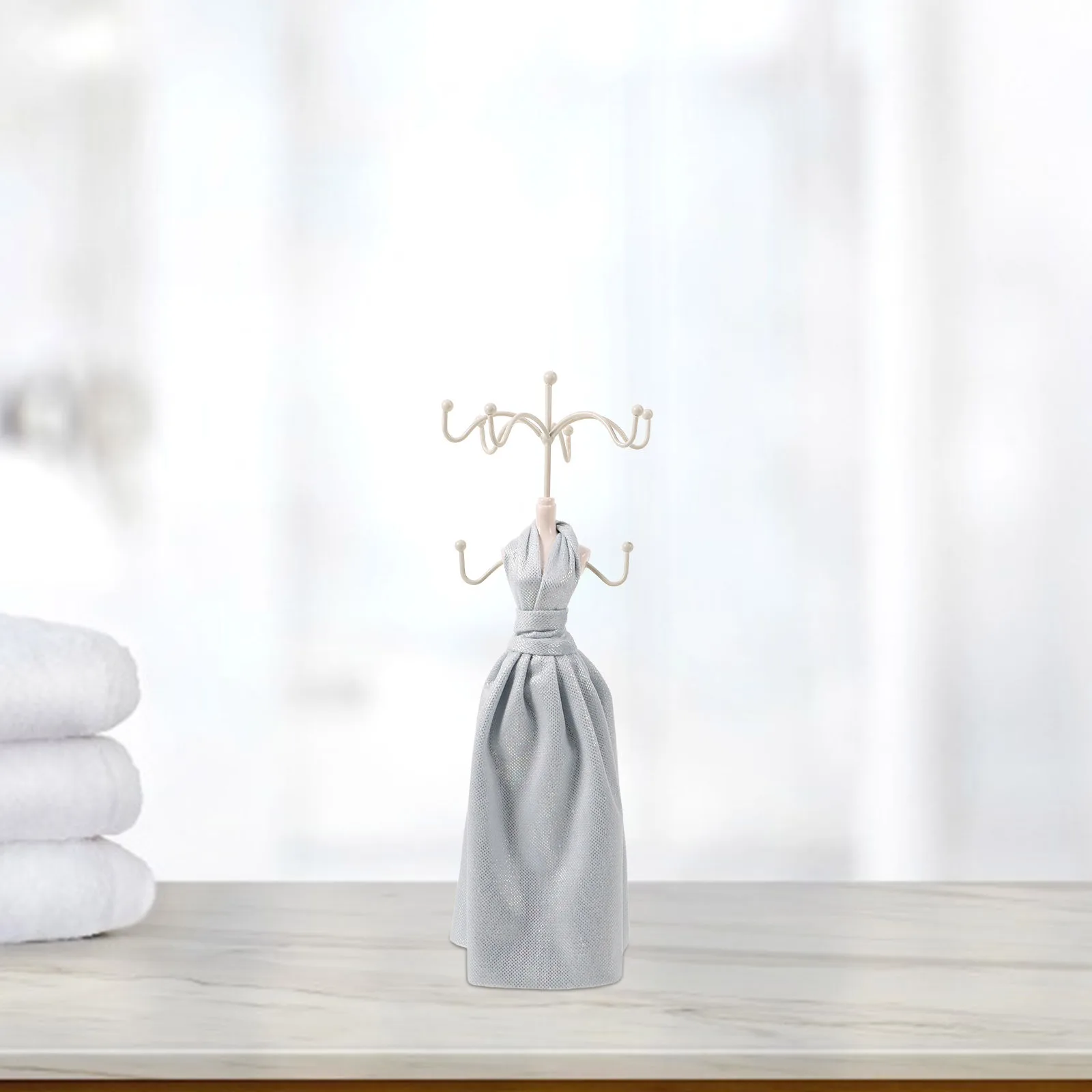 Jewelry Display Stand Vintage Necklace Showcase Rack Stable Necklace Organizer Holder for Jewelry Display Chains Organizer