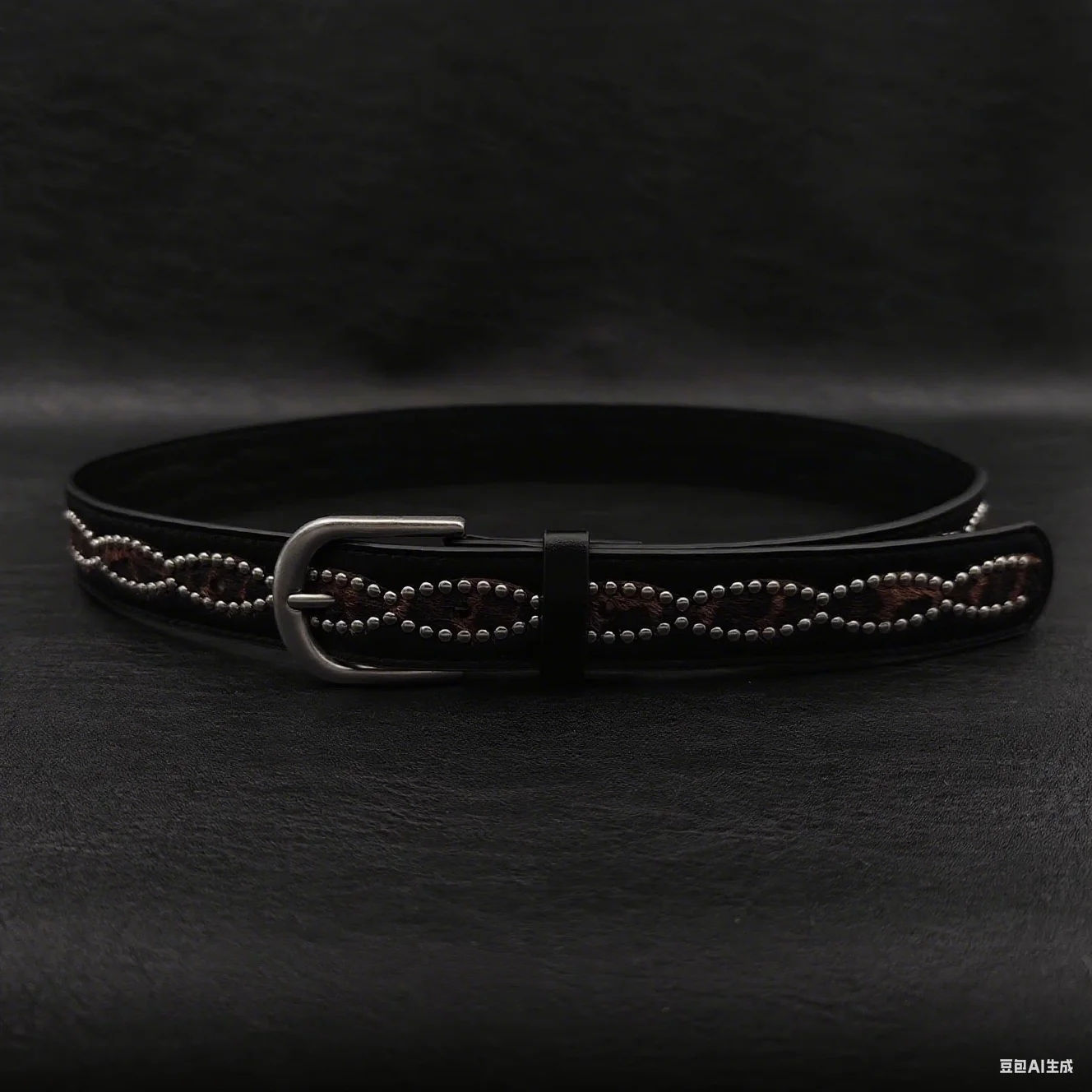 Women's Vintage PU Leather Rivet Punk Corset Female Cummerbund Coat Waistband Dress Decration Wide Belt J1603