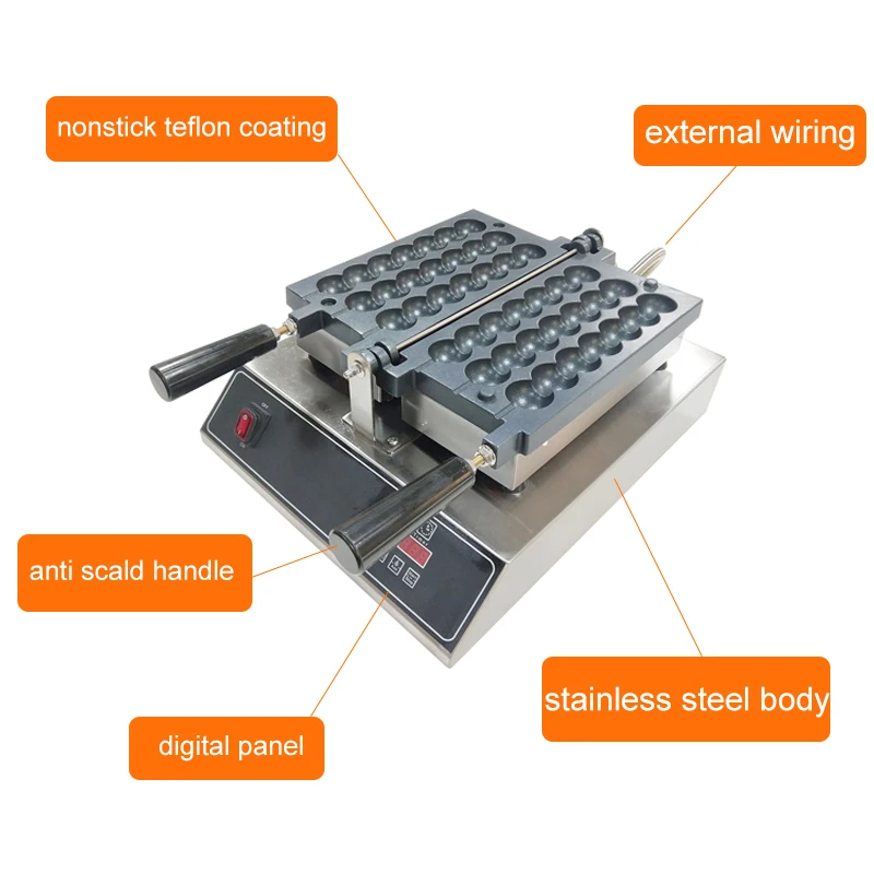 كرة الوافل التجارية على عصا الحديد آلة تاكوياكي للشركات الصغيرة تاكوياكي صناع عصا الوافل