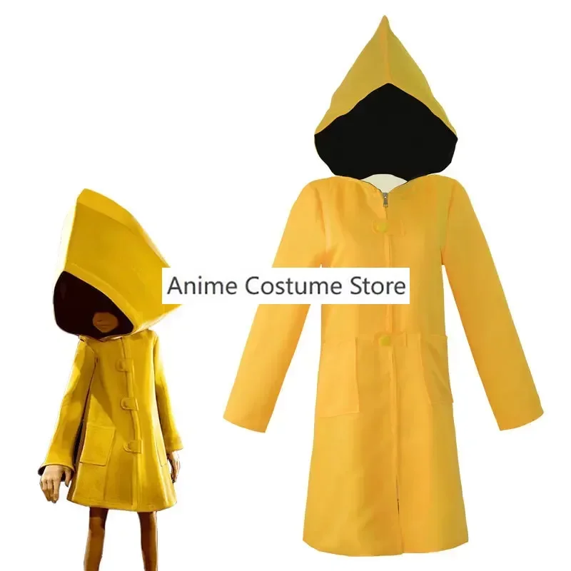 Six Cospaly Costume Anime Little Nightmares Six Cosplay Little Nightmare Hungry Kids Props Halloween Carnival Party Outfit