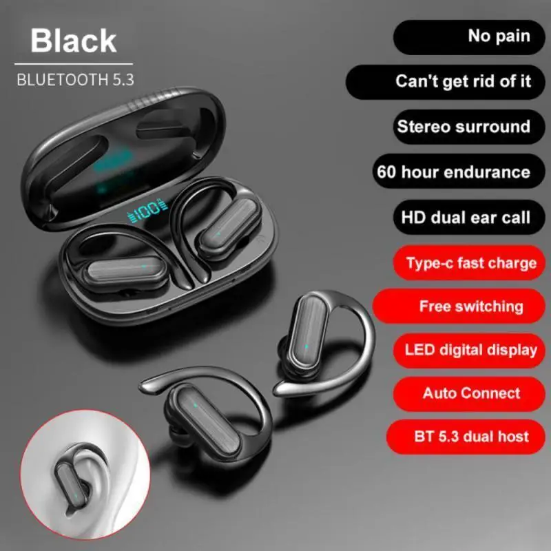 Xiaomi Mijia A520 سماعات بلوتوث TWS سماعات Hifi لاسلكية خطافات أذن رياضية للجري لعبة OWS سماعة رأس