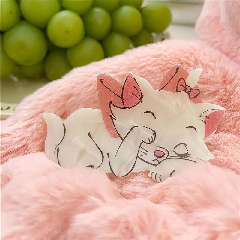 Kreative Niedliche Cartoon-Katzen-Haarspange Tier-Acetat-Haarklammer Mädchen Krabben-Haarspange Persönliche Haarklammer Haaraccessoires für Frauen