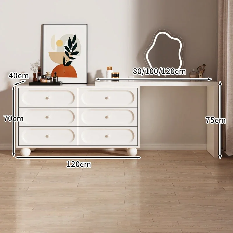 Makeup Luxury Vanity Table Nordic Glam Modern Simple Dressing Table Elegant Esthetics Tocador De Maquillaje Bedroom Furniture