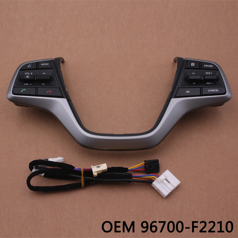 For Hyundai Elantra2017-2019 Multifunctional steering wheel switch cruise control Bluetooth button OEM96700F2210 96700-F2210