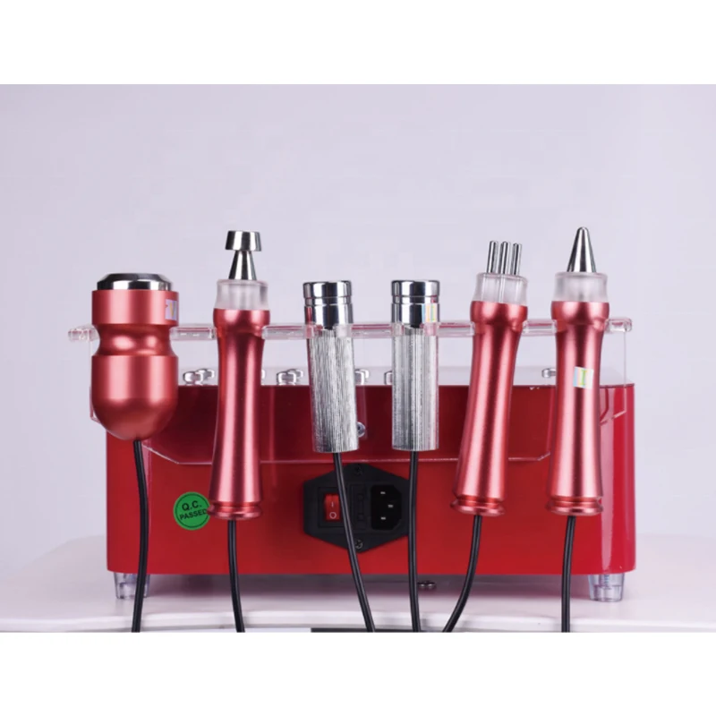 Portable Ultrasound Microdermabrasion Oxygen Facial Skin Care Beauty machine 6 handles  Face and Eyes Sculpture Machine