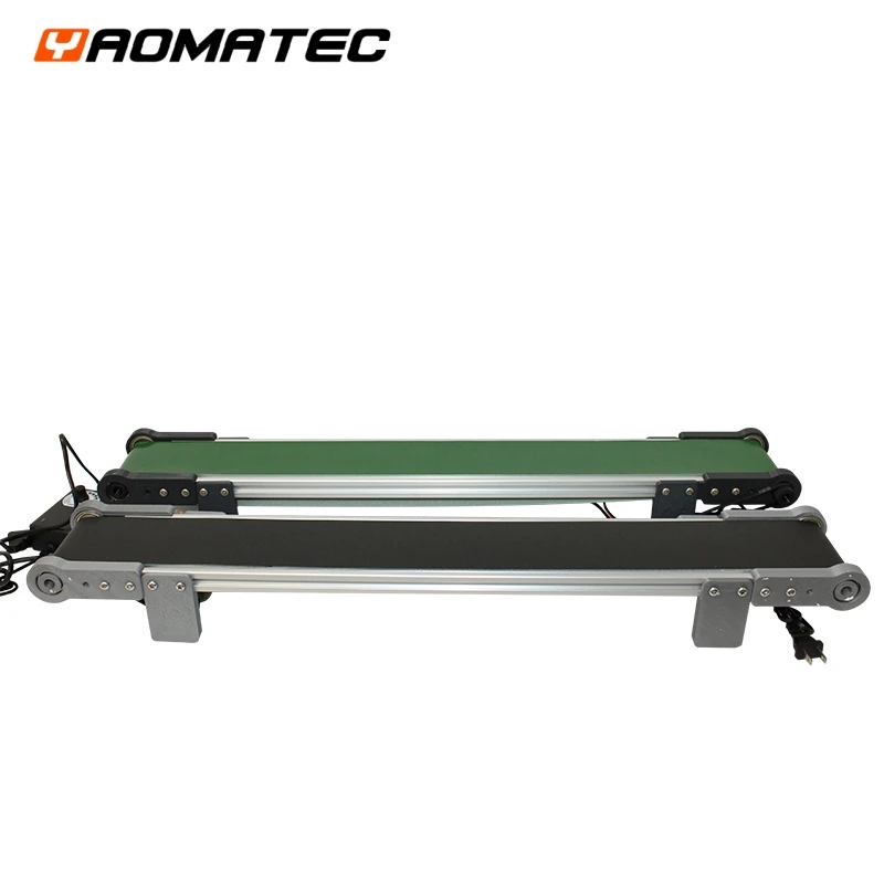 70CM*10CM Adjustable Speed Rubber PVC Date Code Inkjet Printer Conveyor Belt Width 8CM MINI Portable Conveyor Belt