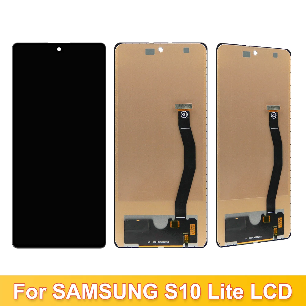 100% Tested  TFT Lcd Display Samsung S10 Lite G770F LCD Display Touch Screen Digitizer Assembly for Samsung S10 Lite LCD