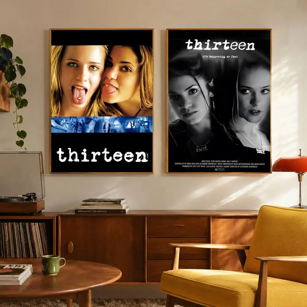 Coming-of-Age Film Thirteen Poster Digital Solvent Print Waterproof PP Fade-Resistant Wall Art Room Decor Gift