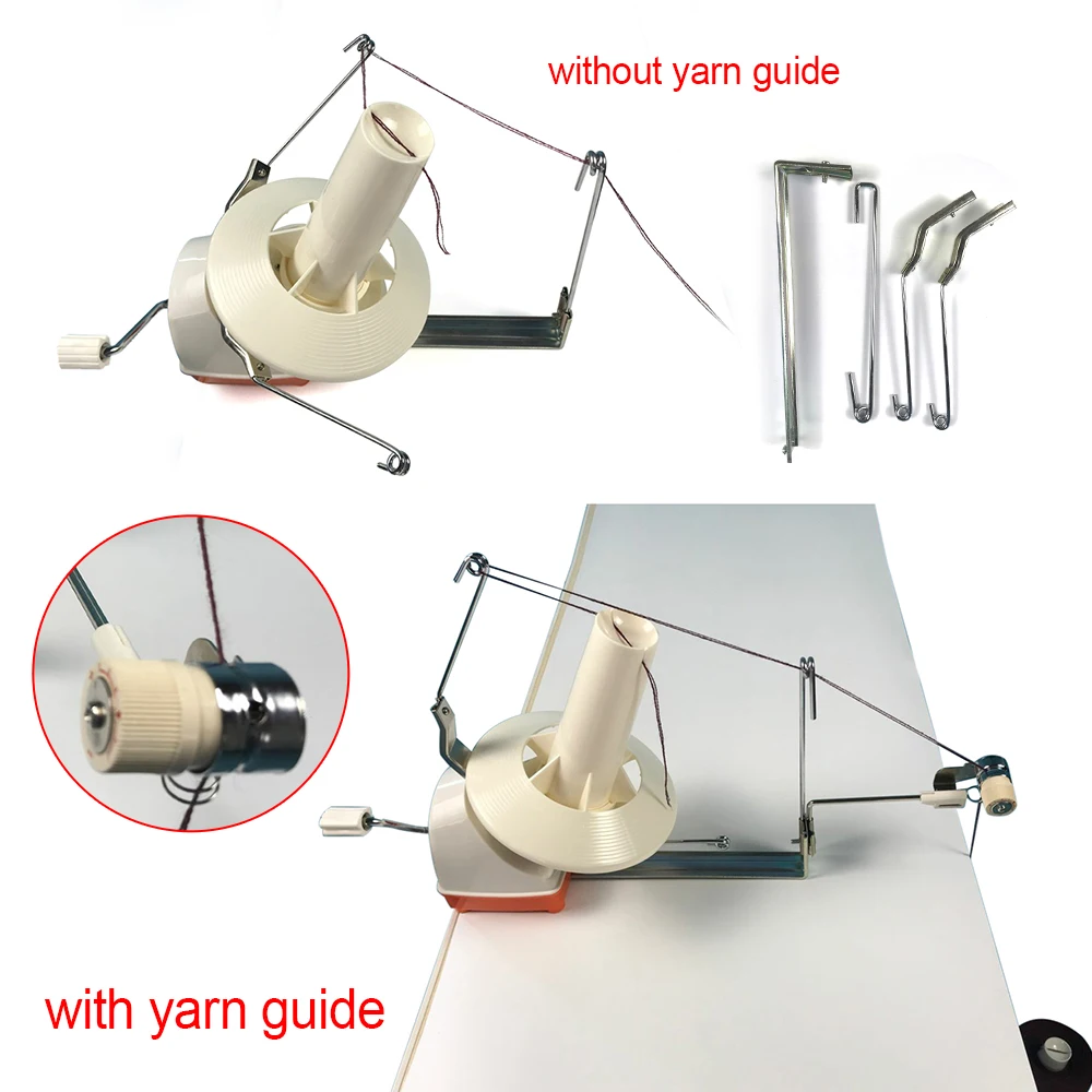 Professional Handheld Metal Yarn/Fiber/Wool Ball Winder Hand Operated Max 500g