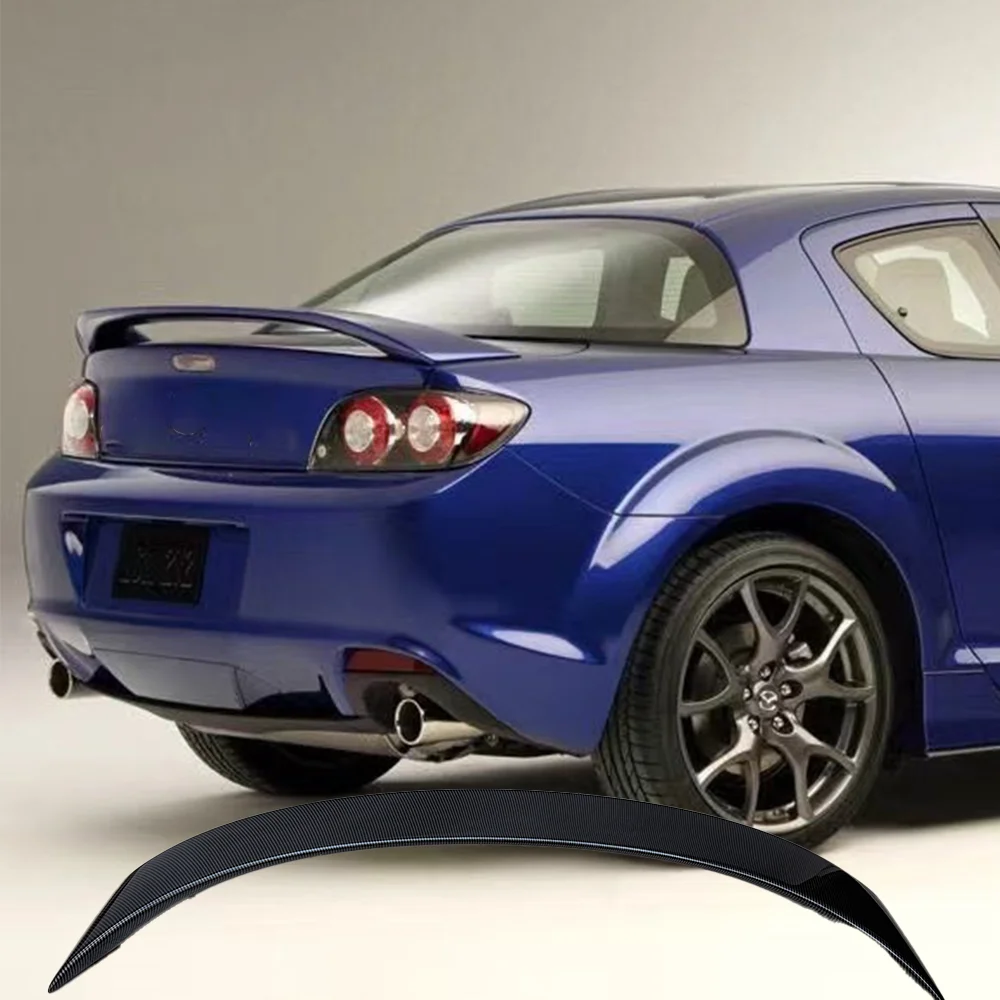 for Mazda RX8 100% carbon brazing 2003-2012 rear spoiler luggage trunk pressure wing tail wing car modification accessories