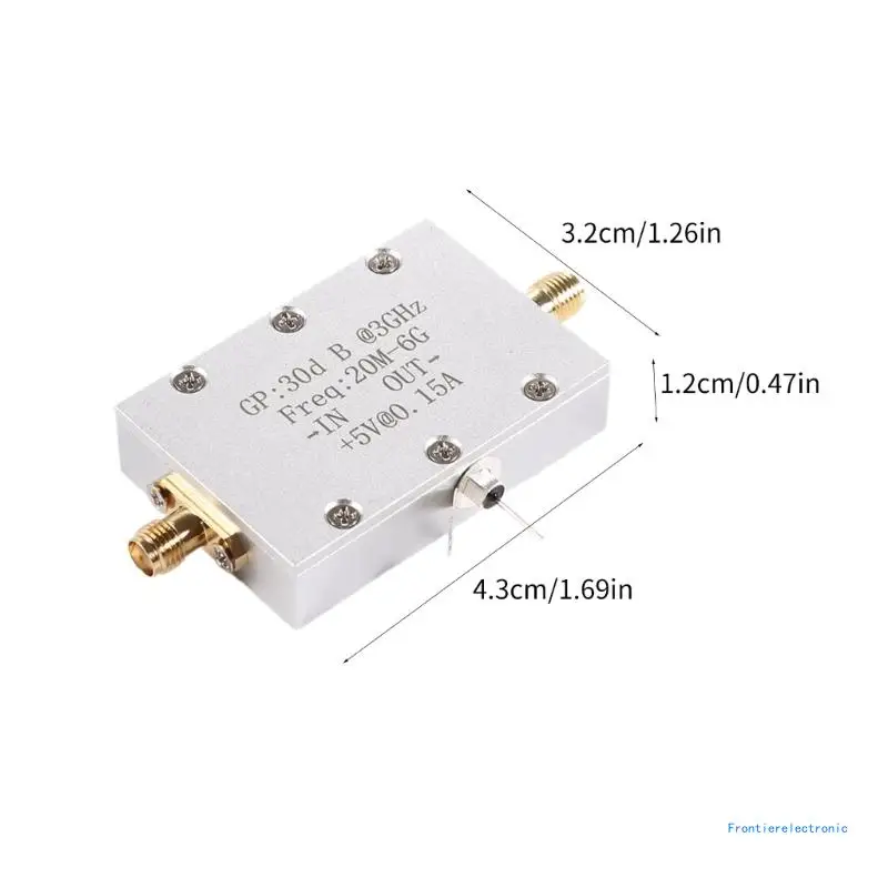 Radio Module, RF Amplifiers 5-20Mhz-6Ghz 30dB Broadband Low Noise Filter Module Low Noise Amplifiers DropShipping