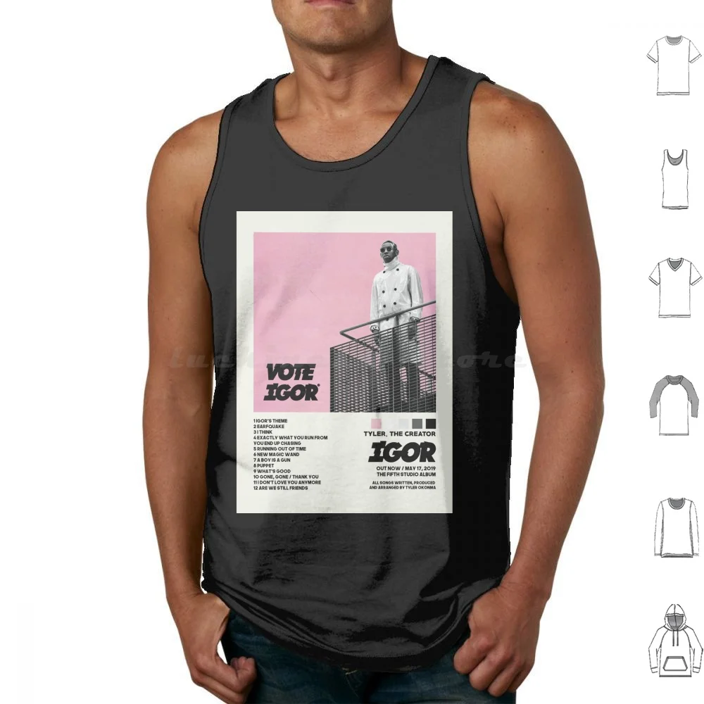 

American Rapper The Creater Rapper Part007 Tank Tops Vest Sleeveless Music Rap Tyler The Creater Tyler The Creator Style