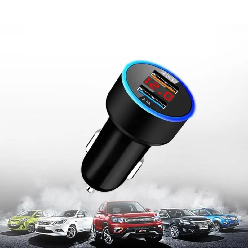 W89C per Dual USB Caricatore USB Digitale Adattatore alimentazione Voltmetro Durevole