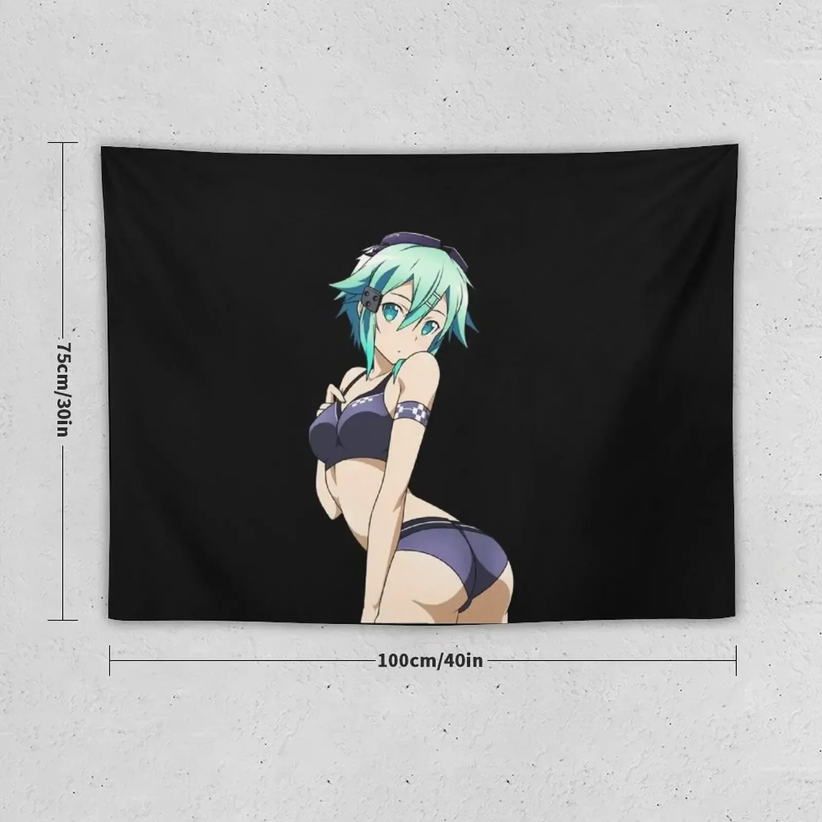 Sinon (Asada Shino) bikini ass Graphic . Tapestry Bedroom Decor Aesthetic Room Aesthetic Home Decorations Aesthetic Tapestry