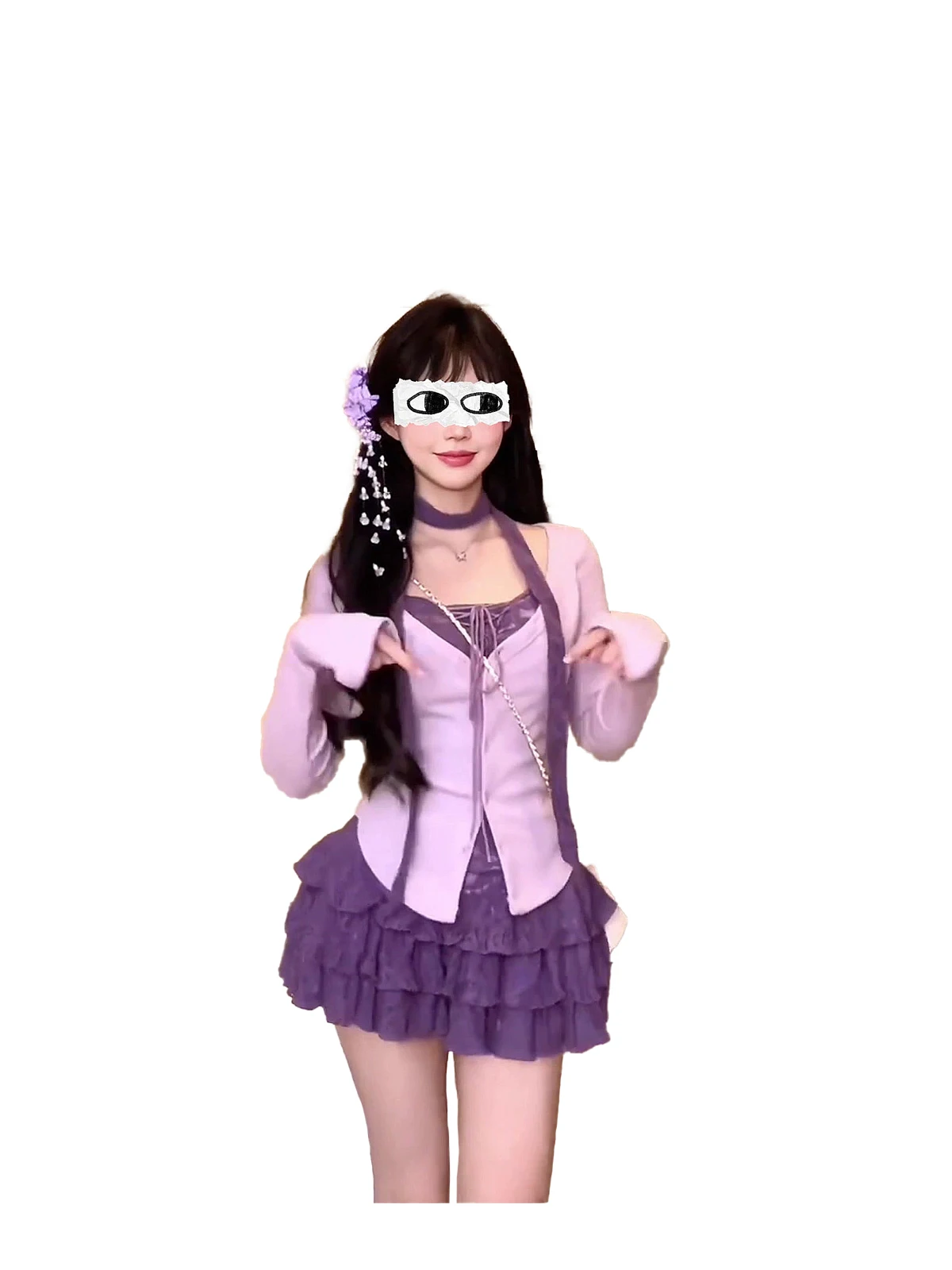 

Комплект из укороченного топа и пышной юбки с высокой талией для полных женщин: модный комплект с юбкой А-силуэта