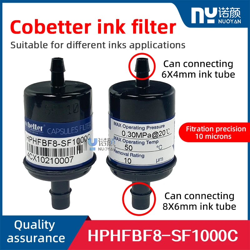 

Капсульный чернильный фильтр Cobetter для струйного принтера, 10-микронный HPHFBF8-SF1000C, капсульный чернильный фильтр для УФ-принтера
