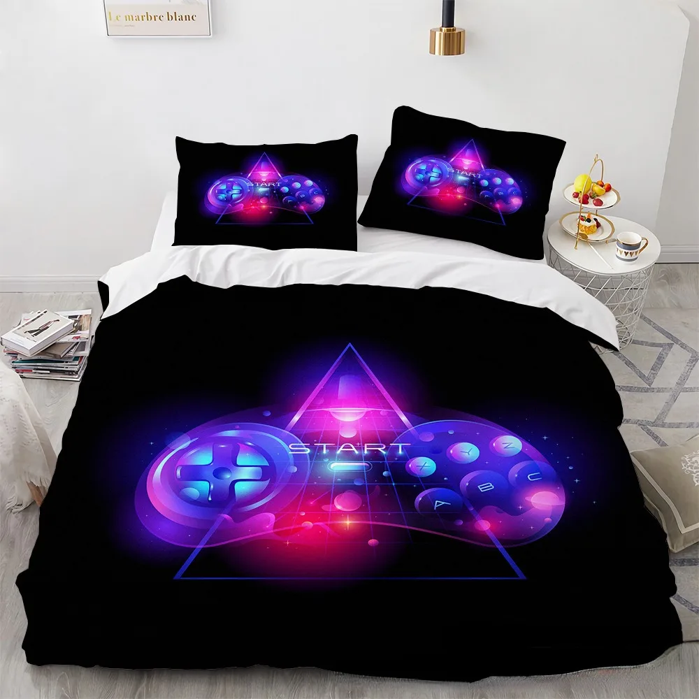 Gaming Duvet Cover Set Teenagers Boys Gamer Bedding Set Kids Gamepad Duvet Cover Sets Home Decor Single King Queen Size